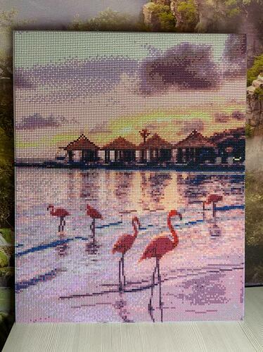 Фотографии готовых работ картин по номерам и алмазной мозаики