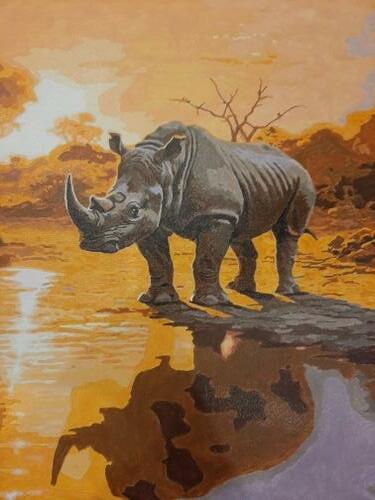 Фотографии готовых работ картин по номерам и алмазной мозаики