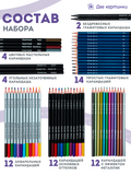 Тип товара Набор для скетчинга в чехле: карандаши, грифели (83 предмета)