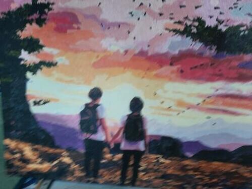 Фотографии готовых работ картин по номерам и алмазной мозаики