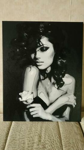 Фотографии готовых работ картин по номерам и алмазной мозаики