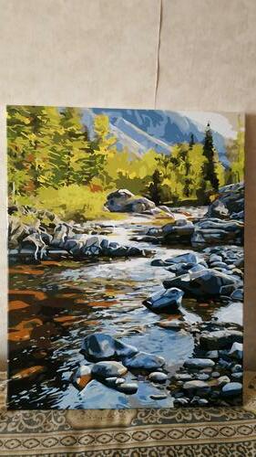 Фотографии готовых работ картин по номерам и алмазной мозаики