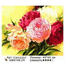 Яркие разноцветные пионы