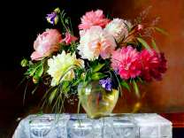 Домашний букет с пионами