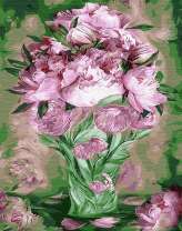 Букет из нежно-розовых пионов