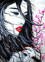 Девушка и сакура