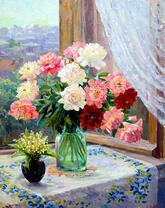 Букет пионов и букет ландышей