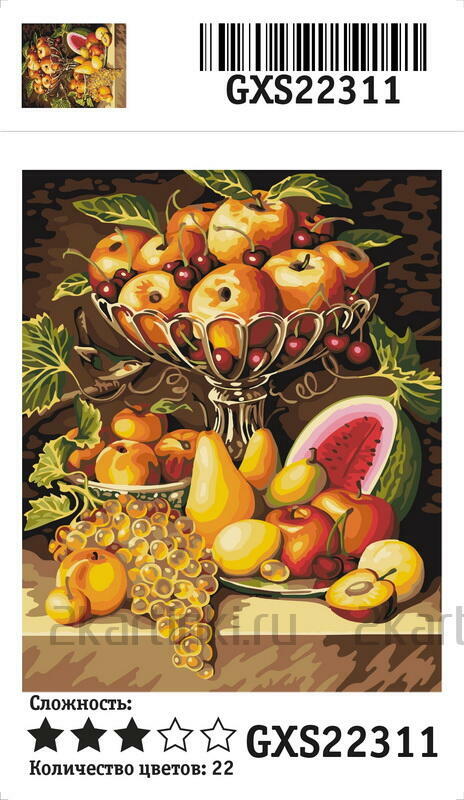 Картина по номерам 40x50 BOX25-GX22311